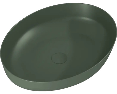 Lavabo à poser Jungborn 52x13x39.5 cm forest vert mat