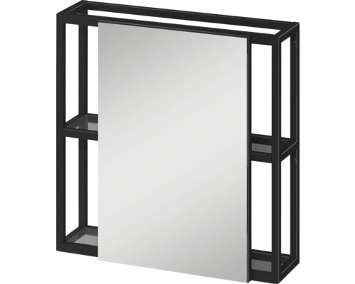 Armoire de toilette Cersanit ZEN 59,5 x 15 x 59,5 cm noir 1 porte