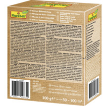 FloraSelf mélange de fleurs comestibles emballage avec des informations sur la composition et l''utilisation