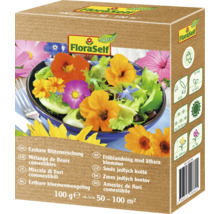 FloraSelf mélange de graines mélange de fleurs comestibles, 100 grammes pour 50 à 100 mètres carrés