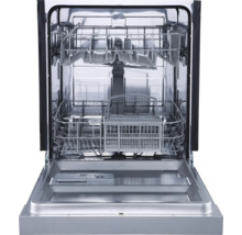 Lave-vaisselle ouvert avec intérieur et paniers