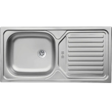 Évier en acier inoxydable avec égouttoir