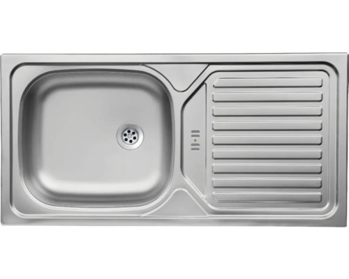 Évier en acier inoxydable avec égouttoir