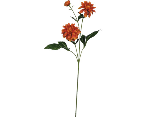 Plante artificielle Dahlia H 72 orange