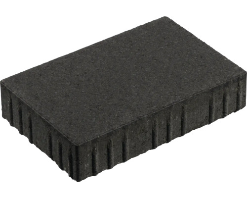 Einzelner anthrazitfarbener Pflasterstein