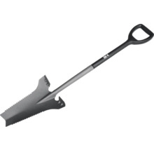 Bêche de jardin avec denture de scie