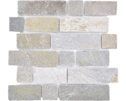 Mosaïque en pierre naturelle XMS548N beige 32,7x30,7 cm Tapis de mosaïque en pierre naturelle de différents formats