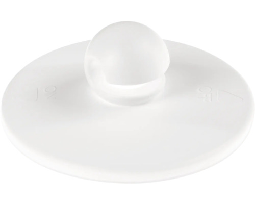 Weisser Möbelknopf mit runder Form