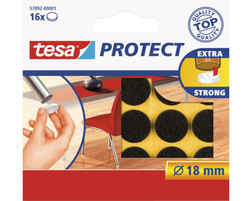 tesa® Protect Filzgleiter braun Ø 18 mm