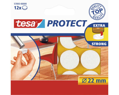 tesa® Protect Filzgleiter weiss Ø 22 mm