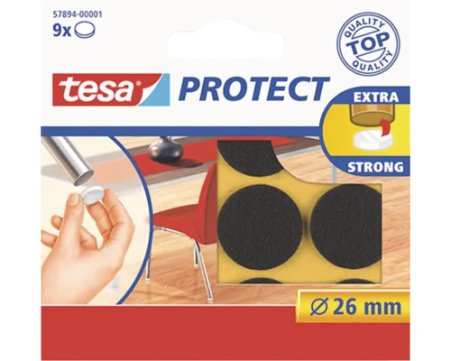 tesa® Protect Filzgleiter braun Ø 26 mm