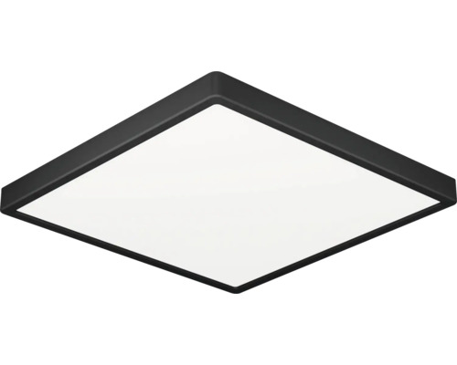 Plafonnier Fueva 6 LED 10.5 W 1700 lm carré noir