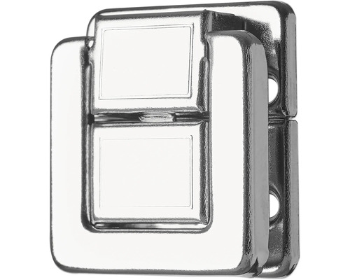 Schatullenverschluss, vernickelt 23x35 mm, 10 Stück Metallmöbelverbinder zur Möbelmontage