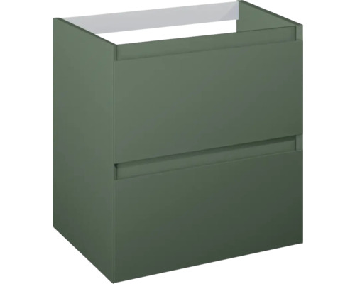 Meuble sous lavabo Jungborn DECEM lxhxp 60x63.5x45.8 cm forest vert mat