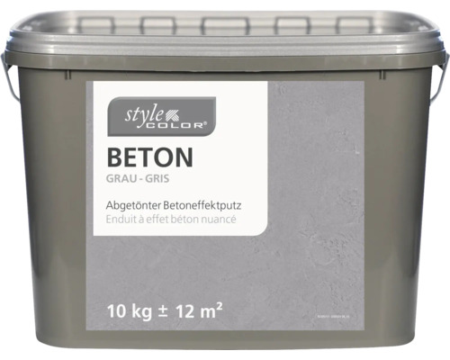 Enduit à effet béton nuancé StyleColor BETON gris 10 kg Enduit à effet béton Style Color, 10 kg