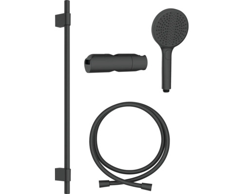 Ensemble de douche avec barre de douche, douchette à main et flexible