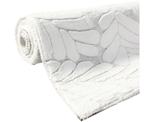 Tapis enroulé avec motif de pierre