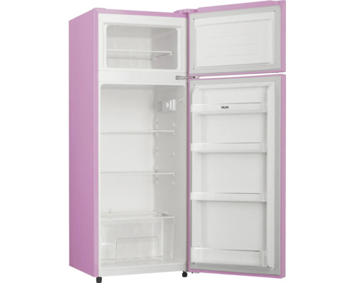 Offener, freistehender Kühlschrank mit Gefrierfach