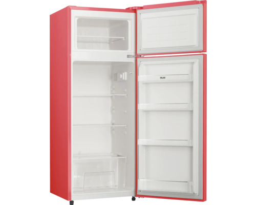 Réfrigérateur ouvert avec compartiment congélateur