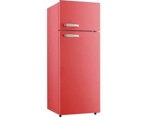 Réfrigérateur-congélateur autonome à deux portes avec poignées en métal