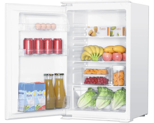 Offener Kühlschrank mit Lebensmitteln