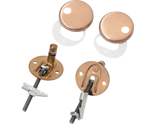 Kit de fixation de siège de WC avec vis et caches