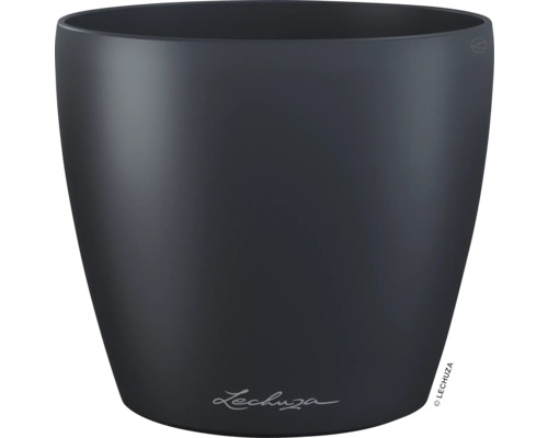 Pot de fleurs Lechuza Classico Color DECO 14 13,7x13,7x15,2 cm gris ardoise Pot de fleurs noir pour l''intérieur