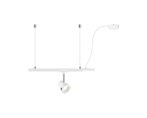 Plafonnier avec un spot sur un rail