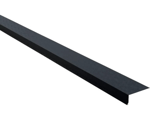 Bande d'égout PRECIT pour tôle trapézoïdale gris anthracite RAL 7016 Shimoco 80µm 1000x80x30x0,5 mm Profilé d''angle en métal