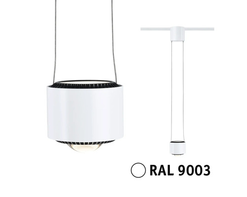 Suspension blanche pour montage sur rail