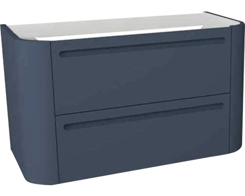 Waschtischunterschrank für Waschtischplatte Devo Gloria 2.0 BxHxT 86x50x42 cm perfect touch parisian blue glatt Waschtischunterschrank für Waschtischplatte Devo Gloria 2.0 BxHxT 86x50x42 cm perfect touch parisian blue glatt