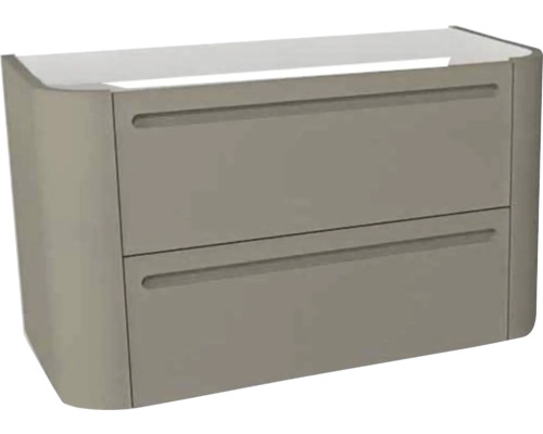 Waschtischunterschrank für Waschtischplatte Devo Gloria 2.0 BxHxT 86x50x42 cm stone grey supermatt glatt