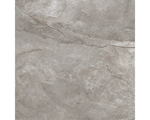 Graue Bodenfliese mit Steindekor