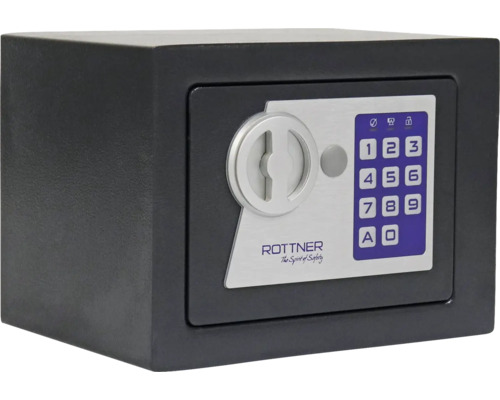 Coffre-fort à poser Rottner Jupiter 1 serrure électronique anthracite