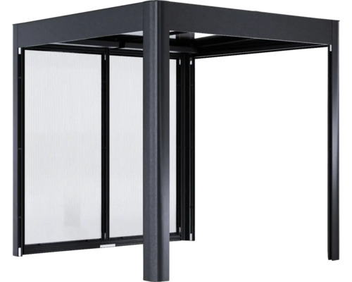 Pavillon carré avec parois latérales