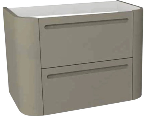 Waschtischunterschrank für Waschtischplatte Devo Gloria 2.0 BxHxT 70x50x42 cm stone grey supermatt glatt