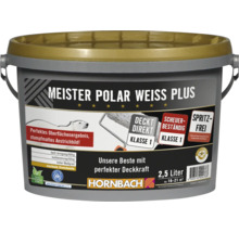 Eimer Meister Polar Weiss Plus Innenfarbe, 2,5 Liter