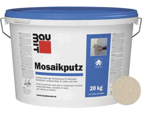 Baumit Mosaikputz M301 2 mm weiss-beige 20 kg