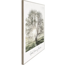 Gerahmtes Wandbild mit Baum und Sonnenschein Motiv für die Wanddekoration