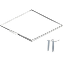 Plafonnier LED carré avec matériel de montage