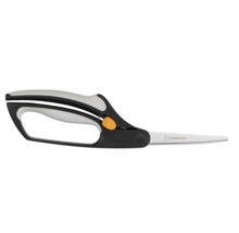 Ciseaux Fiskars avec manche noir et verrouillage orange