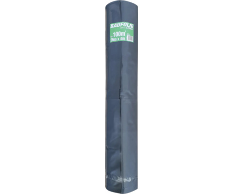 Baufolie LDPE 0,2 mm 25 x 4 m grau-braun Rolle = 100 m² Baufolie mit circa 100 Quadratmeter, 25 Meter mal 4 Meter