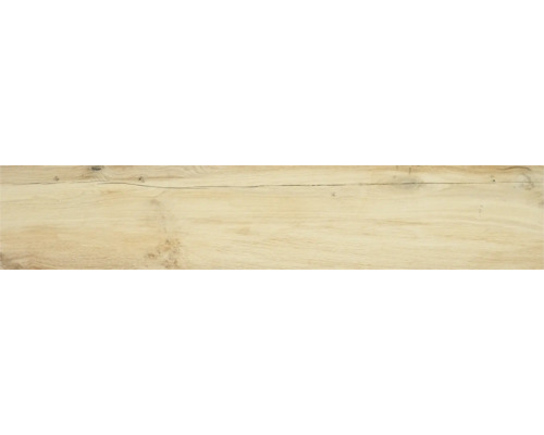 Dalle de sol en grès cérame fin MIRAVA ARENDAL light oak lxLxé 30x149.5x1 cm Carrelage aspect bois