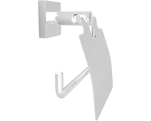 Porte-papier toilette en métal avec couvercle