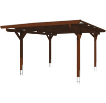 Holzcarport mit Flachdach