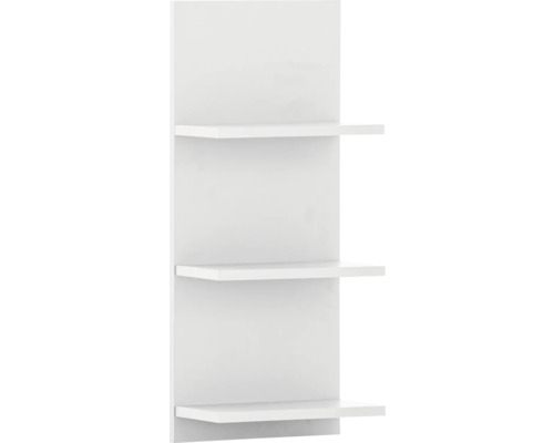 Étagère murale Möbelpartner Palermo lxhxp 30.3x70.2x17.45 cm blanc mat