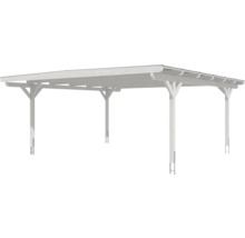 Carport en bois avec six poteaux pour l''extérieur