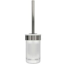 Toilettenbürstengarnitur mit Behälter und Griff aus Metall