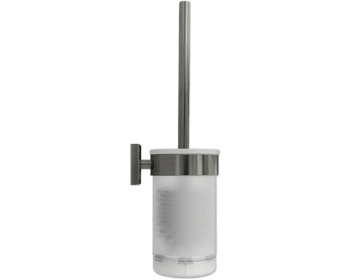 Wand-WC-Bürstengarnitur aus Metall und Kunststoff