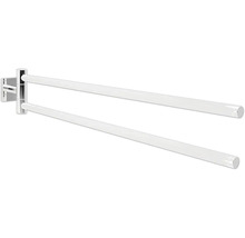 Schwenkbarer Handtuchhalter mit zwei Armen zur Wandmontage